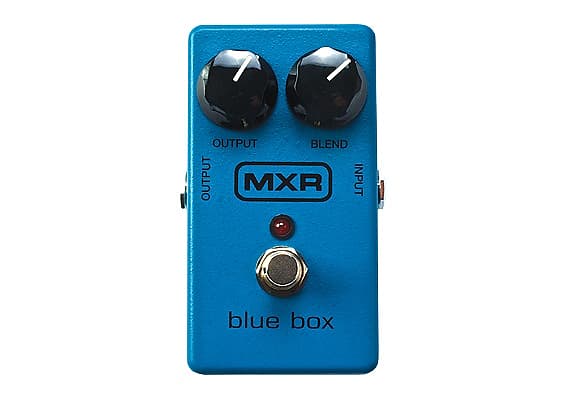Used MXR M103 Blue Box Octave Fuzz Guitar Effects Pedal image 1