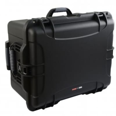 Gator Black injection molded case w/ pullout handle & inline wheels. Interior dims 22" x 17" x 12.9". NO FOAM GU-2217-13-WPNF image 3