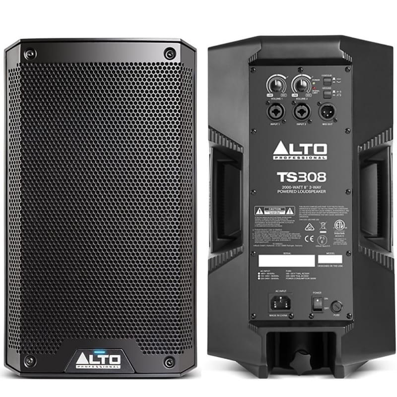 ALTO PROFESSIONAL TS308 4000w Total Peak Power PA Speaker System Pair