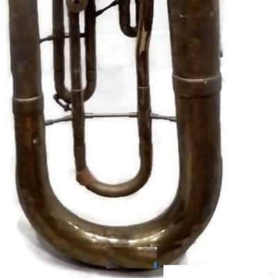 Conn brass baritone horn, USA, Fair condition, with mouthpiece image 17