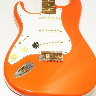 Fender Japan Stratocaster For Left-handed P serial Electric Guitar  Orange Ref No.5367 image 2