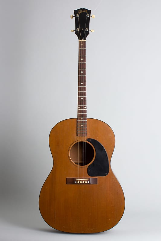Gibson  TG-0 Flat Top Tenor Guitar (1968), ser. #520529, black chipboard case. image 1