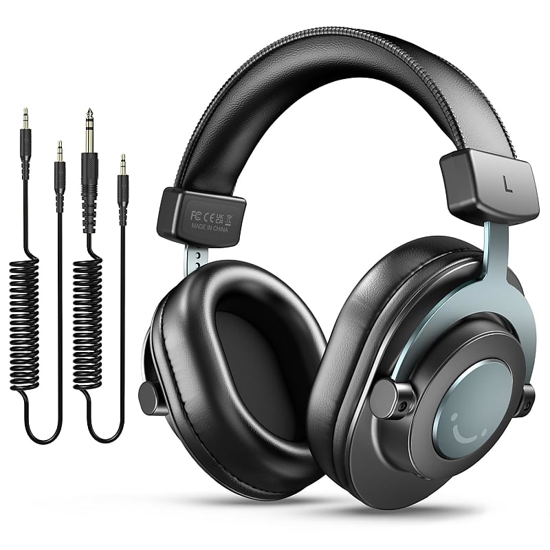 Studio Monitor Headphones For Recording Over Ear Wired Headphones