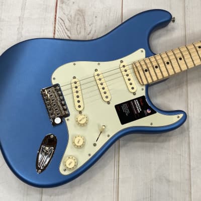 Fender American Performer Stratocaster MN Satin Lake Placid Blue New Unplayed Auth Dealer 7lbs 3oz image 1