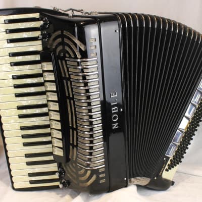 6790 - Black Noble Royalty Piano Accordion LMMH 41 120 for sale