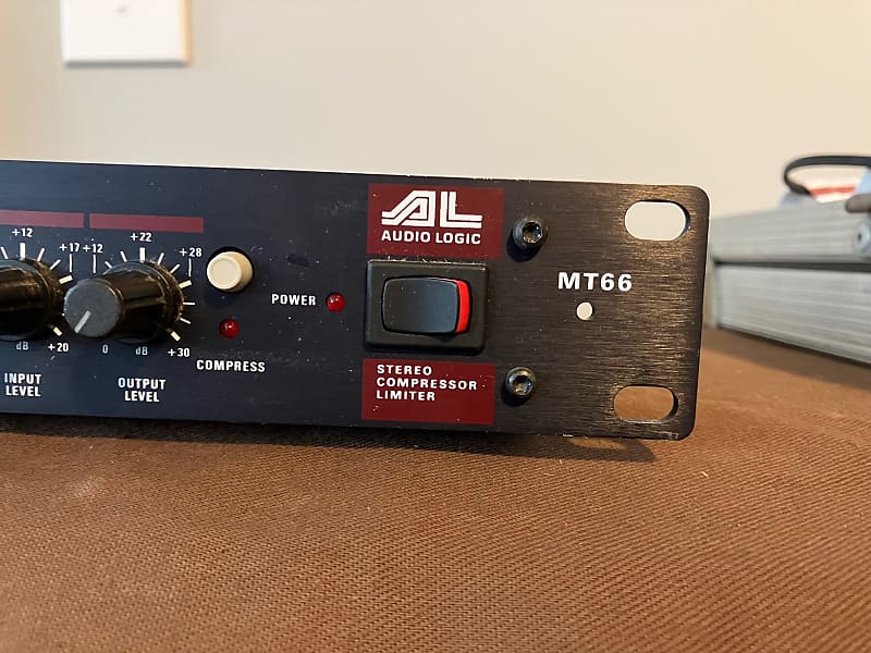 Audio Logic MT66 Stereo Compressor Limiter mid90's Black Reverb