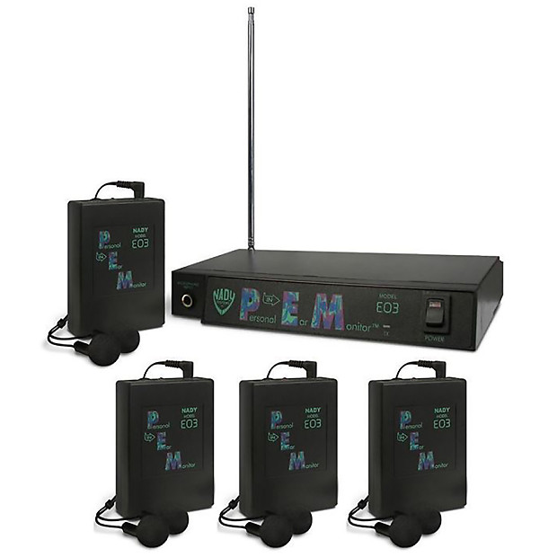 Nady E03 SYS PEM Wireless Transmitter InEar Monitor System Reverb