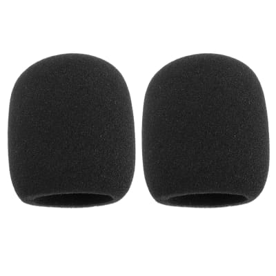 Pack Of 2 Sm58 Microphone Pop Filter Replacement Compatible With Shure Sm58 Pga48-Xlr Pga48 Sm58 Beta58A Sm48 Sm58-S Sm58-Cn Bullet Microphone 7.6 X 6.5 Cm, Black