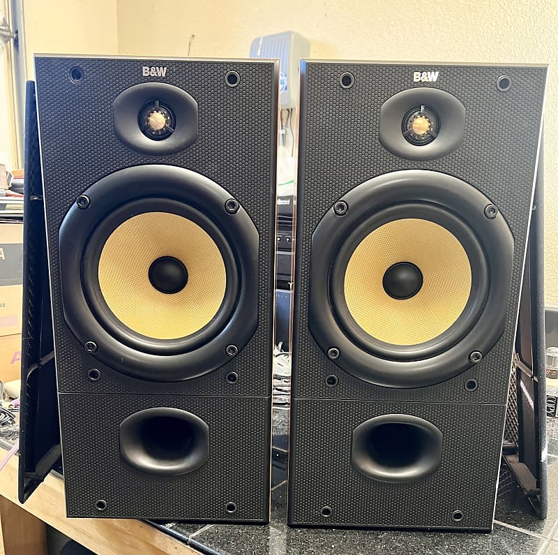 B&W Bowers And Wilkins DM602 Large Bookshelf Speakers Light | Reverb