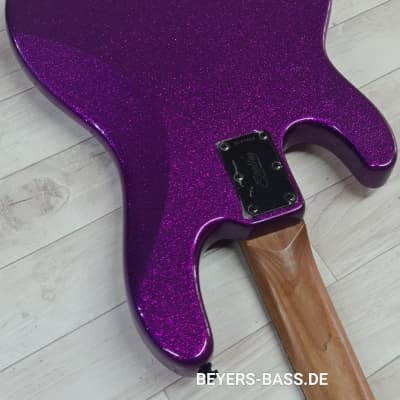 Sterling by Music Man StingRay Ray34 H, Purple Sparkle image 7