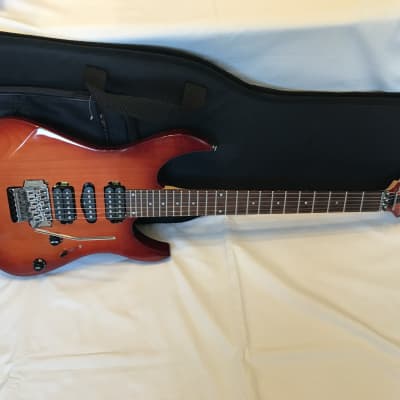 RARE Yamaha RGX 421D Transparent Cherry Burst Electric Guitar w/ Case rgz TRS Pro Floyd Rose NICE for sale