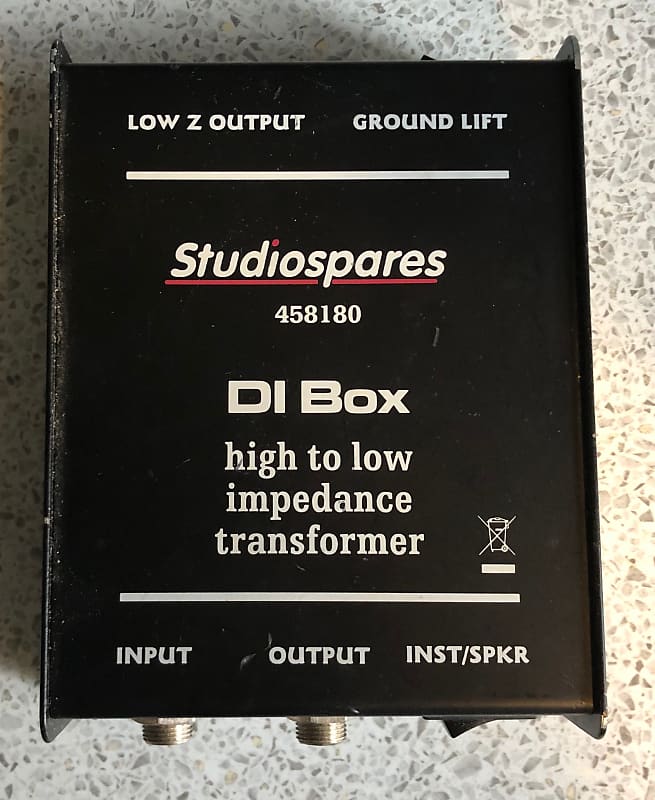 Studiospares DI Box 458180 2010s Black Reverb UK