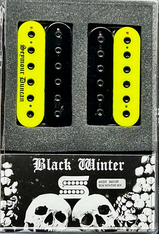 Seymour Duncan Black Winter Blackened Trembucker Pickup Set Reverb