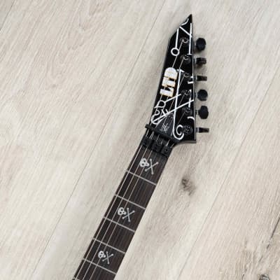 ESP LTD Kirk Hammett Signature Demonology Guitar, Ebony Fretboard, Black image 8