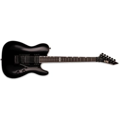 ESP LTD Eclipse '87 Black Electric Guitar + Hard Case 1987 image 2