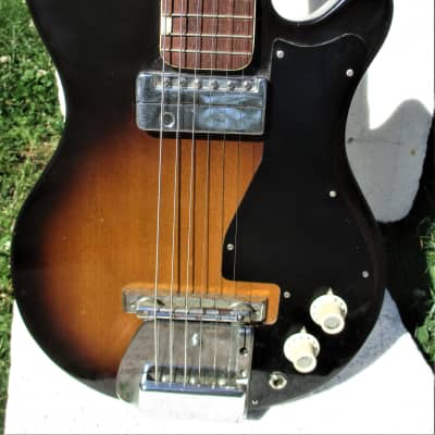 Zim Gar Guitar,  1960's ,  Made In Japan,   Sunburst Finish,   Sounds Great image 3