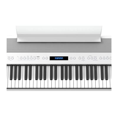 Roland Digital Piano with Four-Speaker System, Headphones Acoustic Projection, Dual Headphones Jacks, Mic Input, and Vocal Effects (White) image 6