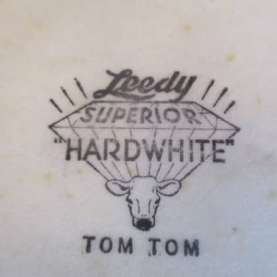 Leedy (2) Matching Vintage 13 Inch Calf Skin Tom Tom  Heads, Early 60 Or 50s, Very Playable! image 6