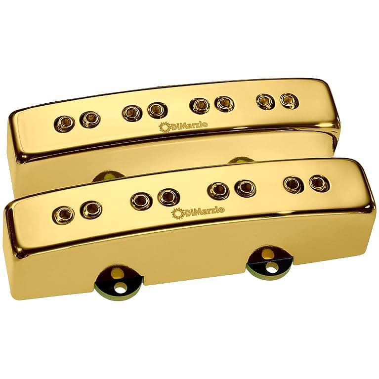 DiMarzio DP302G Relentless J Jazz Bass Pickup Set Gold Reverb