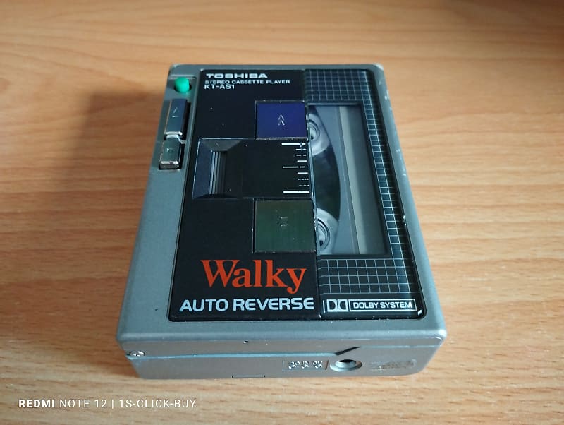 Toshiba Walkman radio cassette player Walky KT AS1 grey