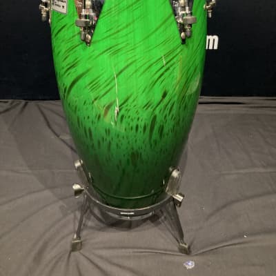 Frankie Banali's Quiet Riot, LP Performer Series 11-3/4" Conga and Stand. 2000's - Green Fade image 9
