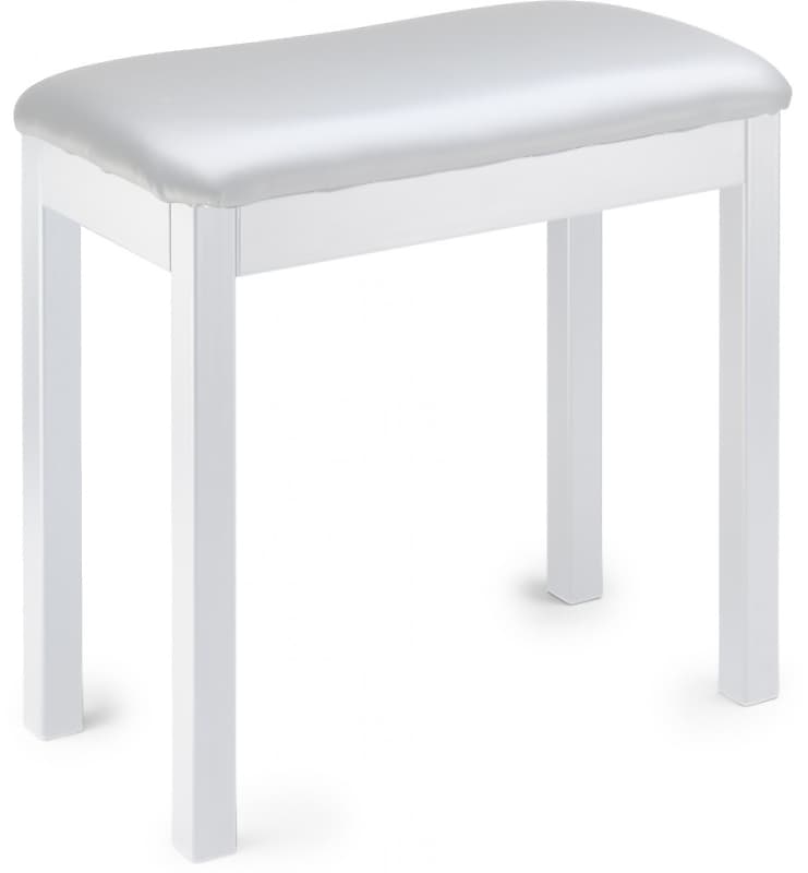 Stagg PBF20 Met WHSWH Piano Bench White Metal with Vinyl Top