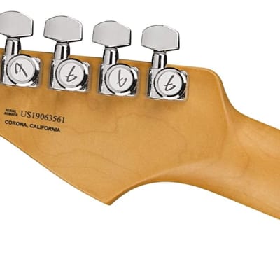 Fender American Ultra Stratocaster HSS MN Arctic Pearl w/Hardshell Case image 6