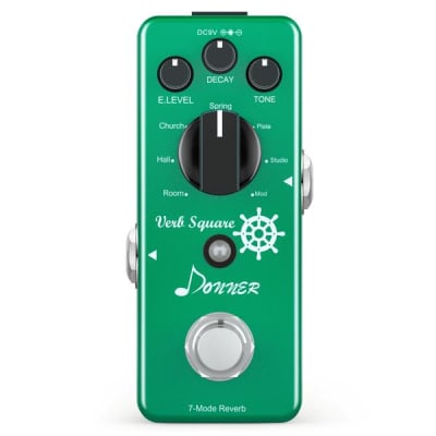 7 Modes Digital Reverb Guitar Effect Pedal - Verb Square image 1