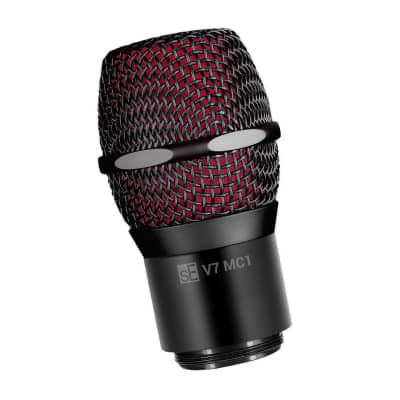 SE V7 MC1 Wireless Supercardioid Dynamic Vocal Microphone for Shure Handheld Transmitter with V Series Capsule Technology (Black) image 3