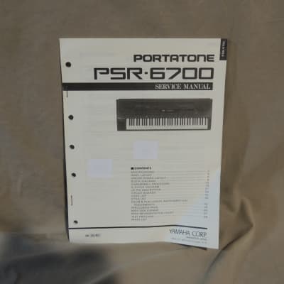 Yamaha PSR-6700 Portatone Service Manual [Three Wave Music]