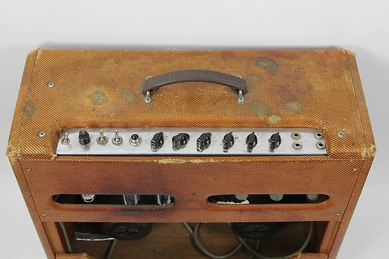 Fender Bassman 5F6-A Narrow Panel 40-Watt 4x10" Guitar Combo 1958 - 1960 image 3