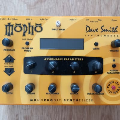 Dave Smith Instruments Mopho Desktop Monophonic Synthesizer 2008 - 2016 - Yellow