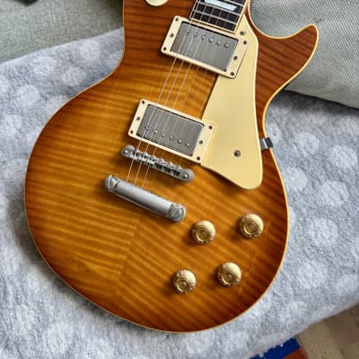 Fresher FL-800 1978 - Honey Burst Solid Flame Top | Reverb