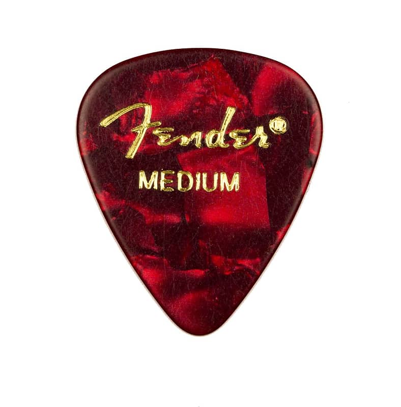 Genuine Fender® 351 Premium Picks, 12 pack, Red Moto Medium 198-0351-809 image 1