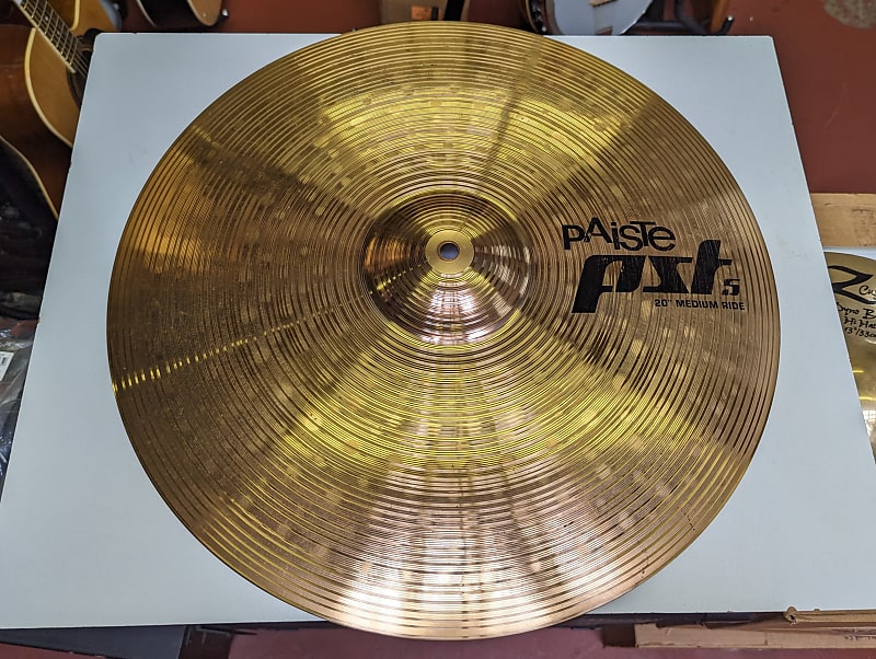 Sleeper! Paiste PST 5 Made In Germany 20" Medium Ride Cymbal - Looks & Sounds Excellent! image 1