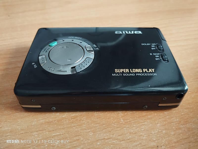 Aiwa walkman Cassette player HS PX 830 black working video