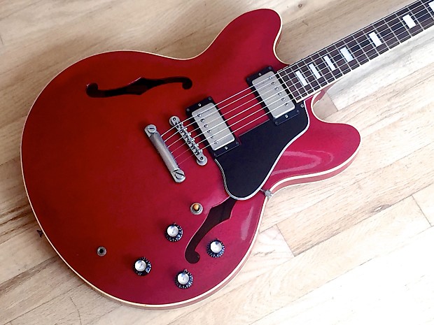 1989 Greco Super Real ES-335 SA700 Cherry Lawsuit Semi