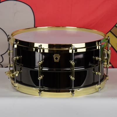 Used Ludwig 14" x 6.5" Black Beauty LB417BT, Brass Tube Lugs, P86 Throwoff & Diecast Hoops image 1