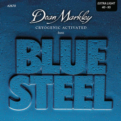 Dean Markley Blue Steel Bass Guitar Strings Extra Light 4 String 40-95 for sale