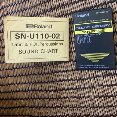 Roland SN-U110-02 Sound Library Latin & F.X. Percussion PCM Data ROM Card
