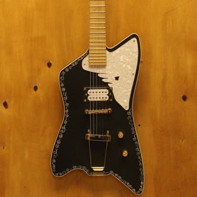 USA Margasa / Roman Sixx Swan Custom Electric Guitar, single piece body/neck image 1