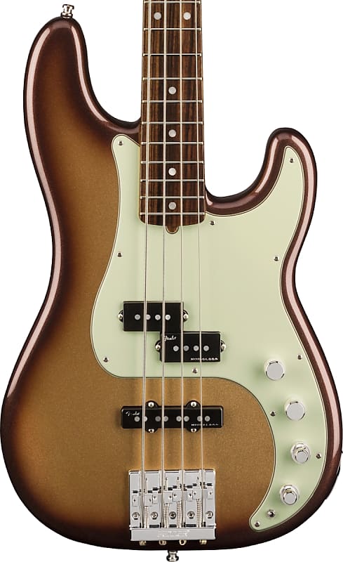 Fender American Ultra Precision Bass Rosewood Fingerboard Mocha Burst image 1