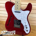 Fender Deluxe Tele Thinline with Gig Bag - Maple Fingerboard - Candy Apple Red