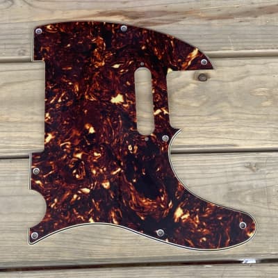 Real Life Relics Brown Tortoise Fender® Telecaster® Pickguard 4 Ply 8 Hole  [PGB5]