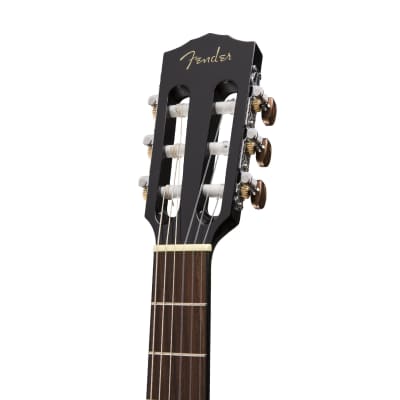 Fender CN-60S Nylon String Classical Guitar, Walnut FB, Black image 4