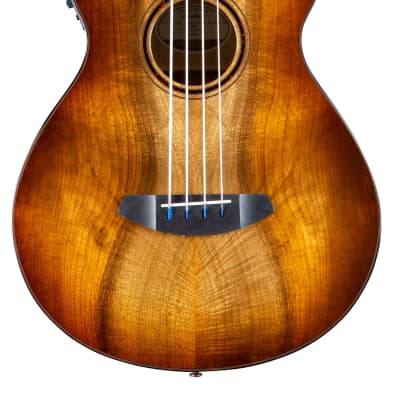 Breedlove ECO Pursuit Exotic S Concerto CE A/E Bass Guitar - Amber Myrtlewood image 1