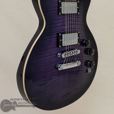 ESP/LTD EC-256FM Electric Guitar - See Thru Purple Sunburst image 2