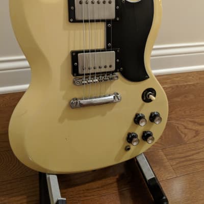 1985 Tokai Grandy SG-60 Aged Vintage White - LOCATED IN THE US | Reverb