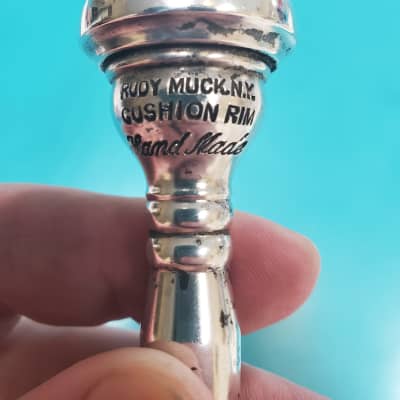 VINTAGE RUDY MUCK CUSHION 18M RIM TRUMPET MOUTHPIECE MID 1950'S VERY NICE  SHAPE ORIG FIN 92% APROX. | Reverb