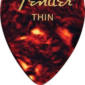 Fender 358 Shape Picks, Shell, Thin, 12 Count 2016